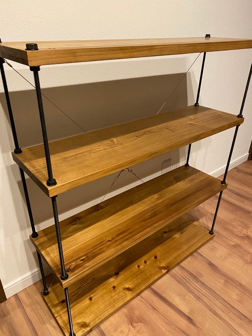 幅60cm☆ボルトラック ワイヤークロス☆男前インテリア☆西海岸