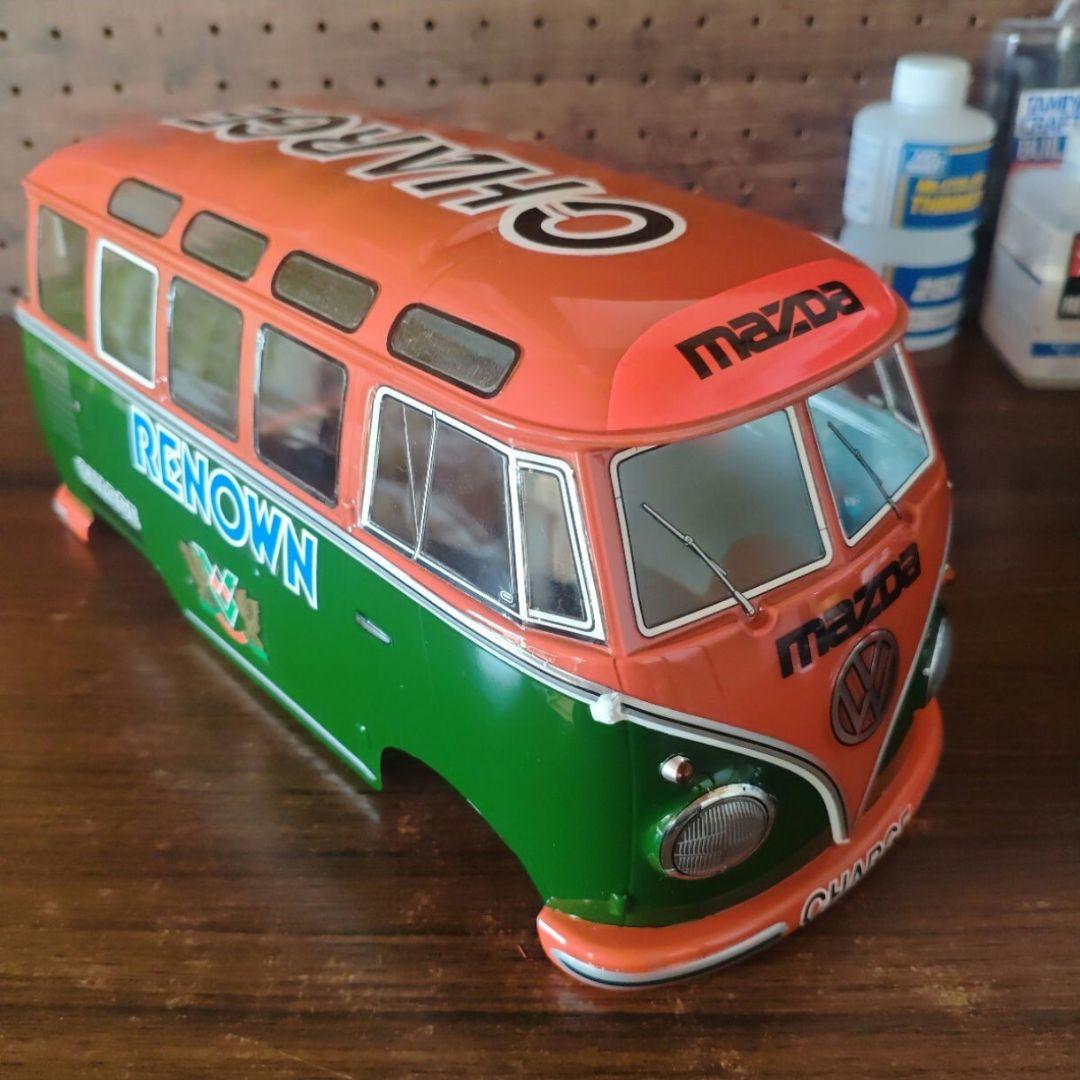 タミヤ　ワーゲンバス　ボディ　ウイリー用