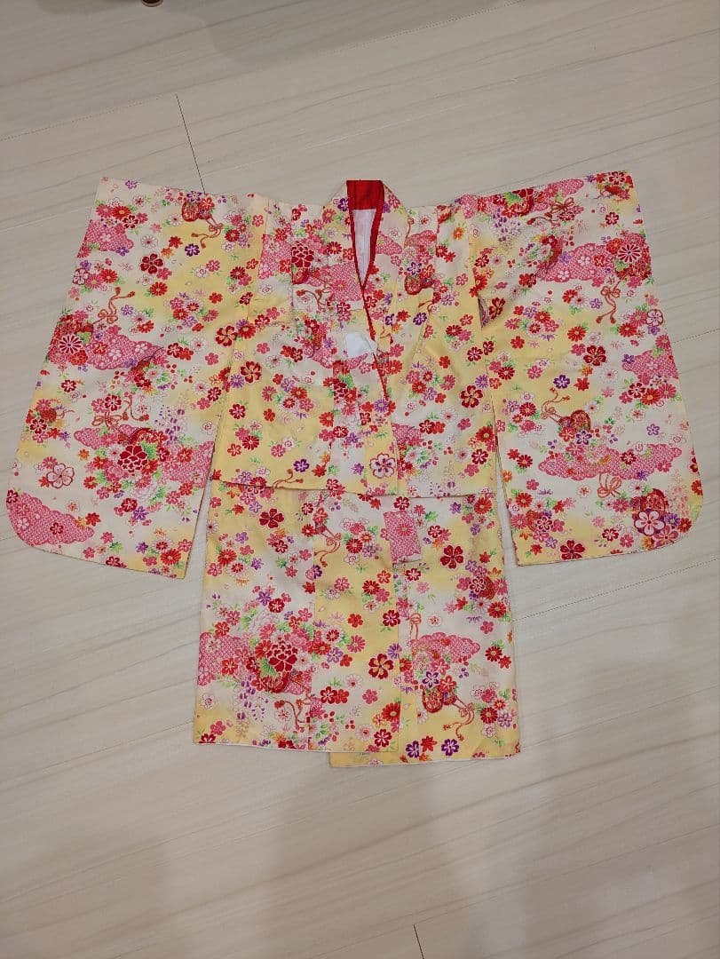 七五三 着物セット 花柄 子供用　3歳用