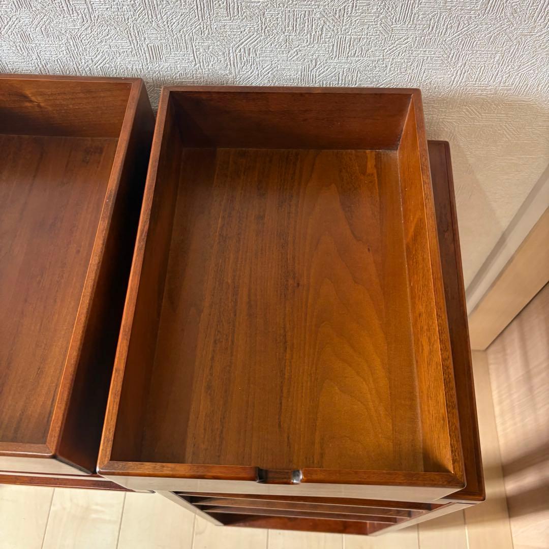 豊岡クラフト Toyooka Craft 双様机　デスク　ワゴン　木製　希少