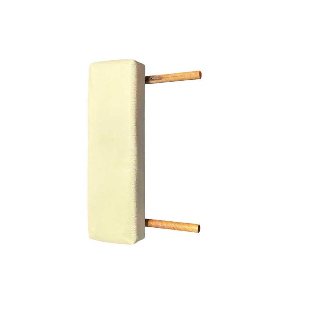 vidaXL 折りたたみ式マッサージベッド 二つ折り 木製 ブラック＆オレンジ