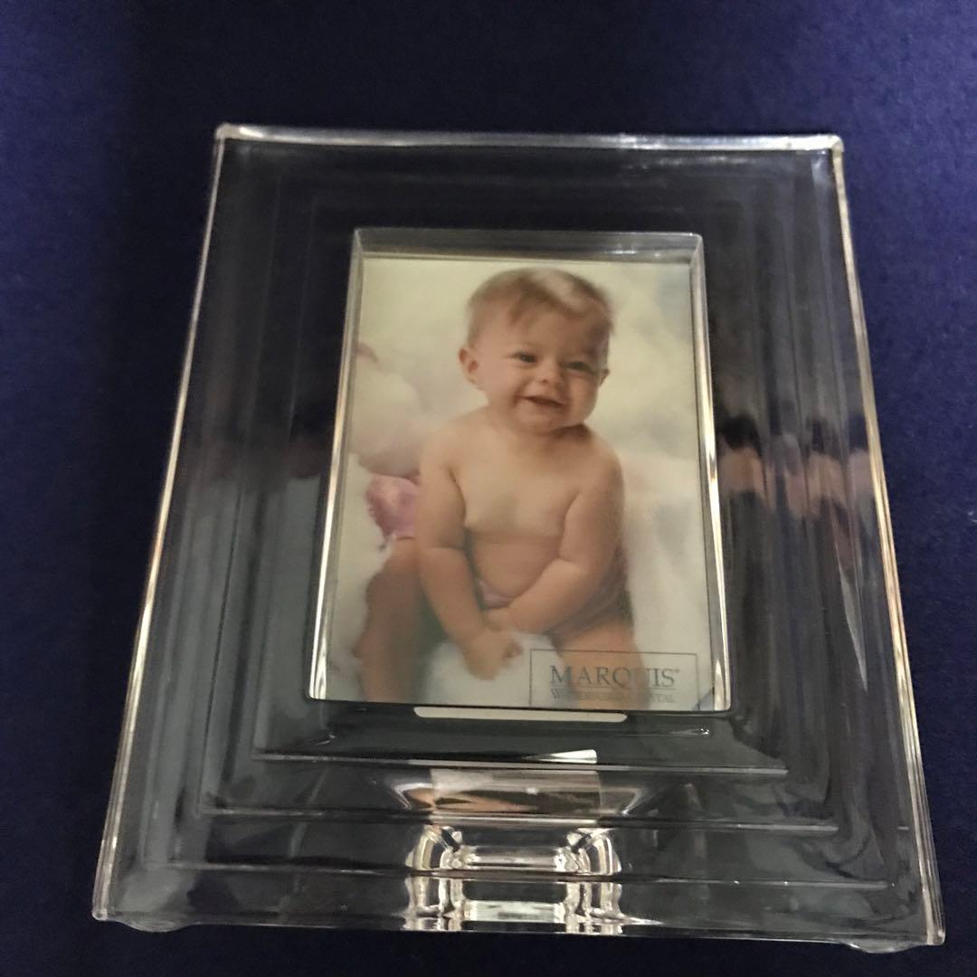 ウォーターフォード　  クリスタル　フォトフレーム　写真立て