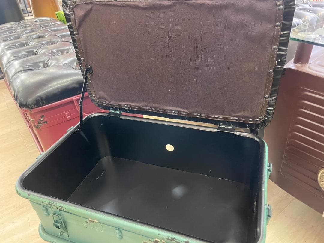 トランクスツール　3点セット　ソファ　スチール　収納ボックス　イス　スツール