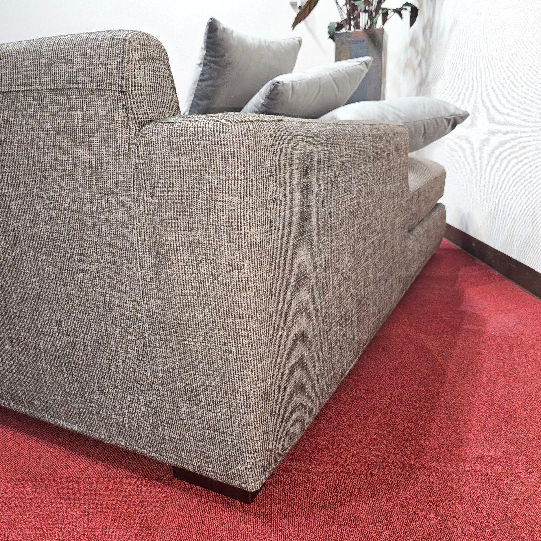 東京23区送料無料 グレーの1人掛けソファ（クッション付き）