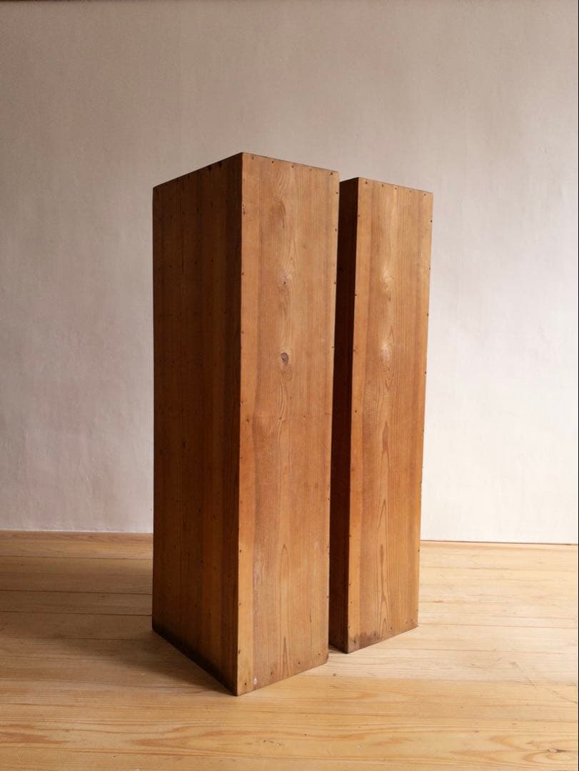 書類棚　木製ラック　2個セット　希少　収納棚　古道具　古家具　アンティーク