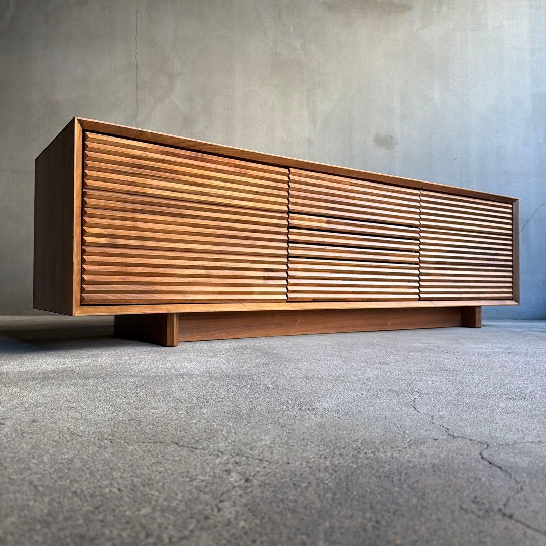 カリモク テレビボード ソリッドボード 無垢ウォールナット