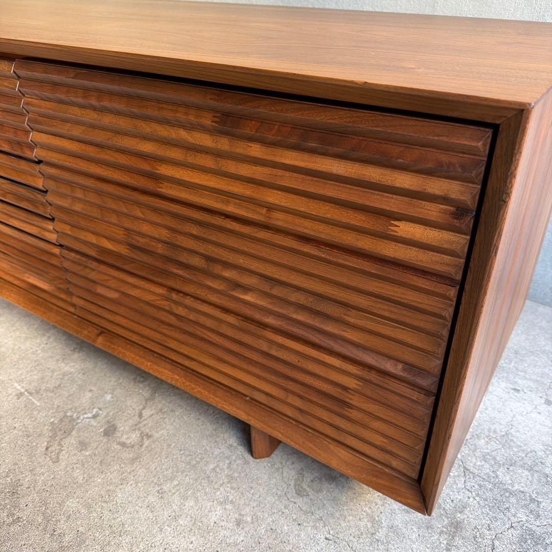 カリモク テレビボード ソリッドボード 無垢ウォールナット