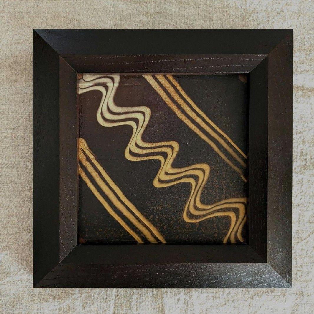 湯町窯スリップウェア陶板