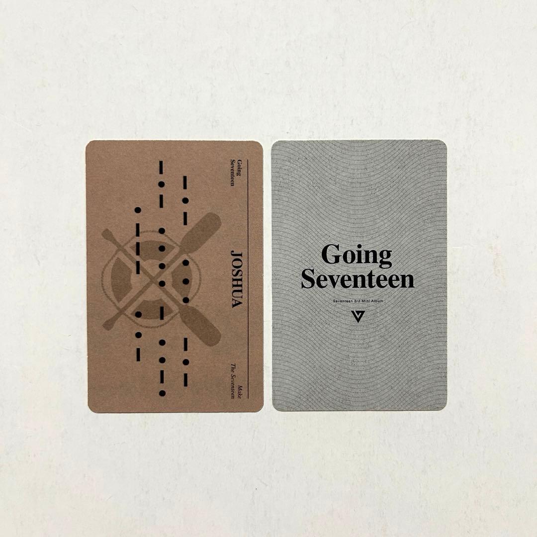 SEVENTEEN going エスクプス スンチョル ジョシュア トレカ - メルカリ