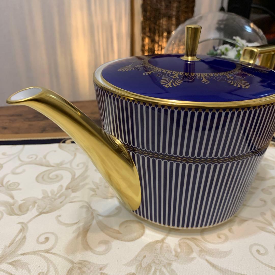 未使用　ウェッジウッド アンセミオン　ブルー　ティーポット