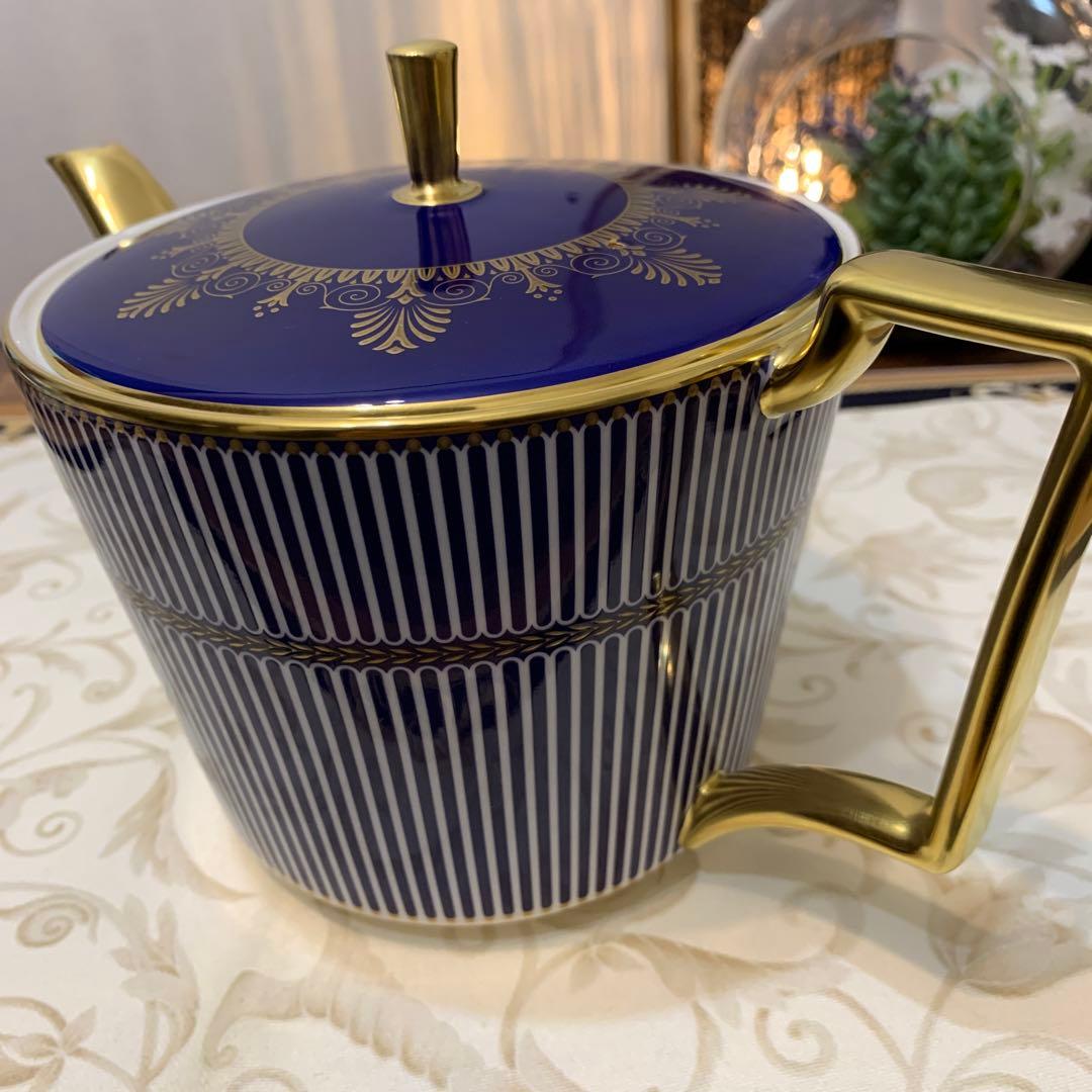 未使用　ウェッジウッド アンセミオン　ブルー　ティーポット