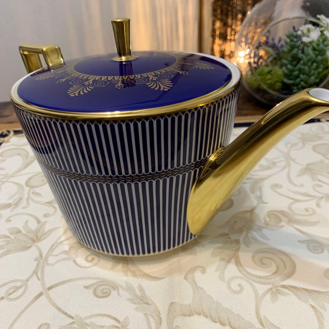 未使用　ウェッジウッド アンセミオン　ブルー　ティーポット