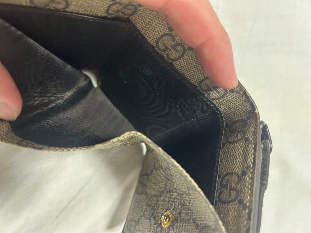 GUCCI × BALENCIAGA コラボ 三つ折り財布 GG柄 正規品