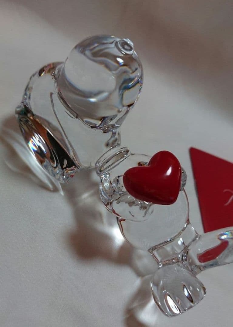 美品✨バカラ「スヌーピー ハート フィギュリン」置物