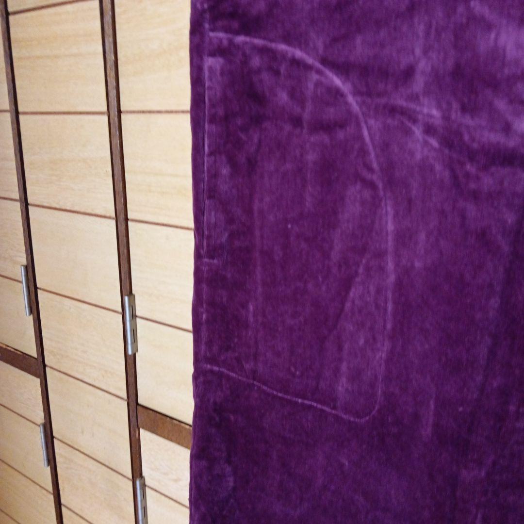 Hotman。パープル スエード風 エプロン