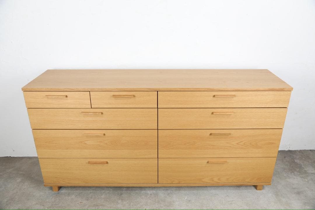 美品『オーク材』サイドボード ドロワー リビングボード チェスト RWsid21