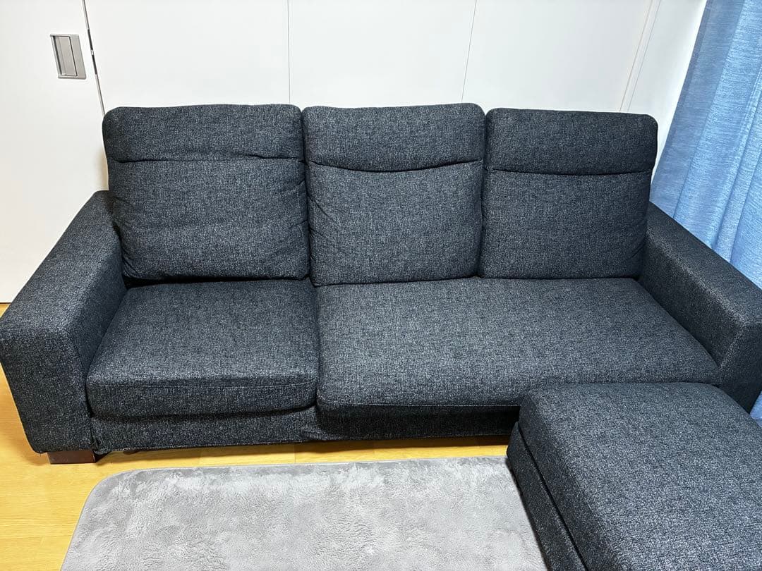 最終値下げ【大川家具】ソファ 3人掛け　中古　お値引きしました