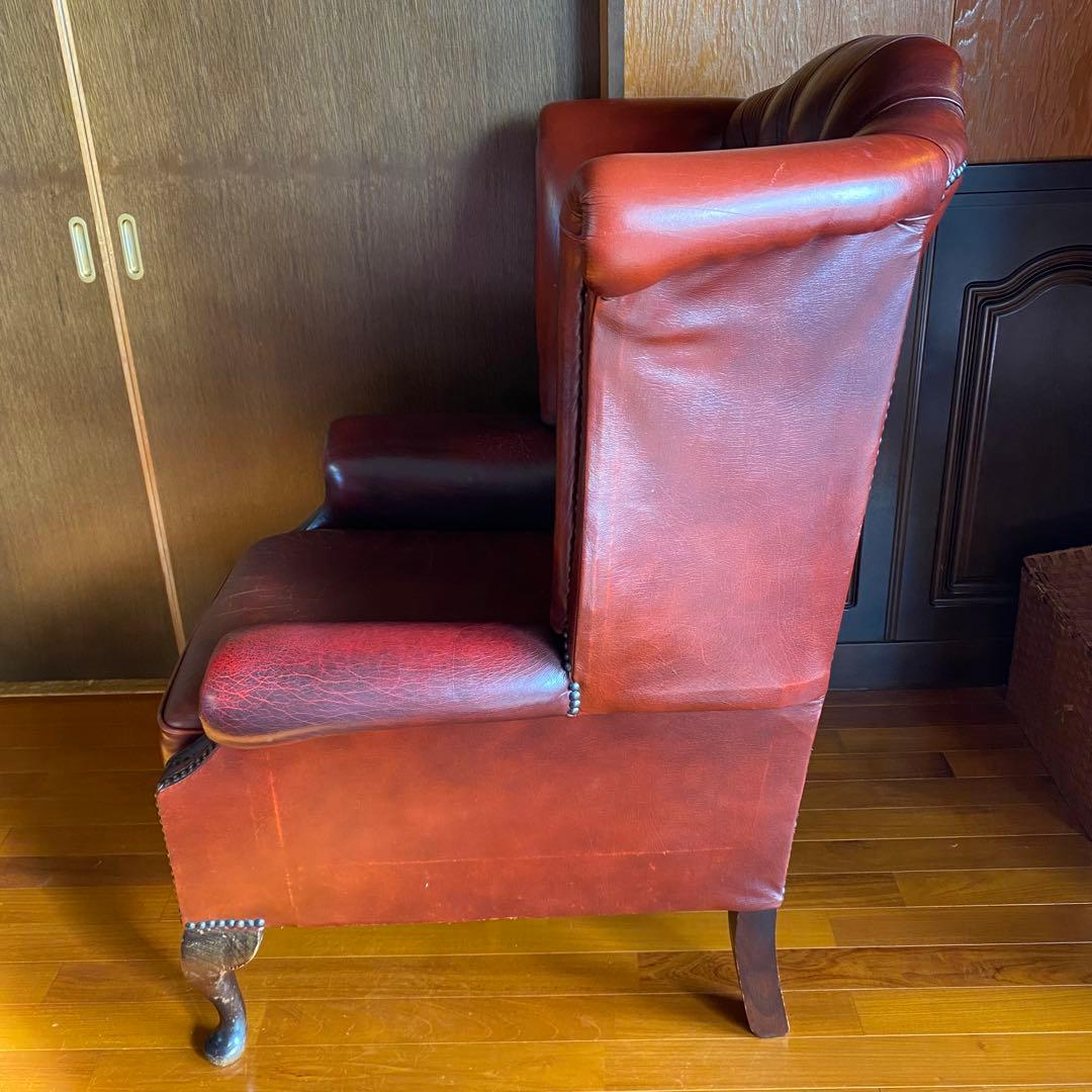 【お値下げ！】イギリス 本革 チェスターフィールド ソファ チェア