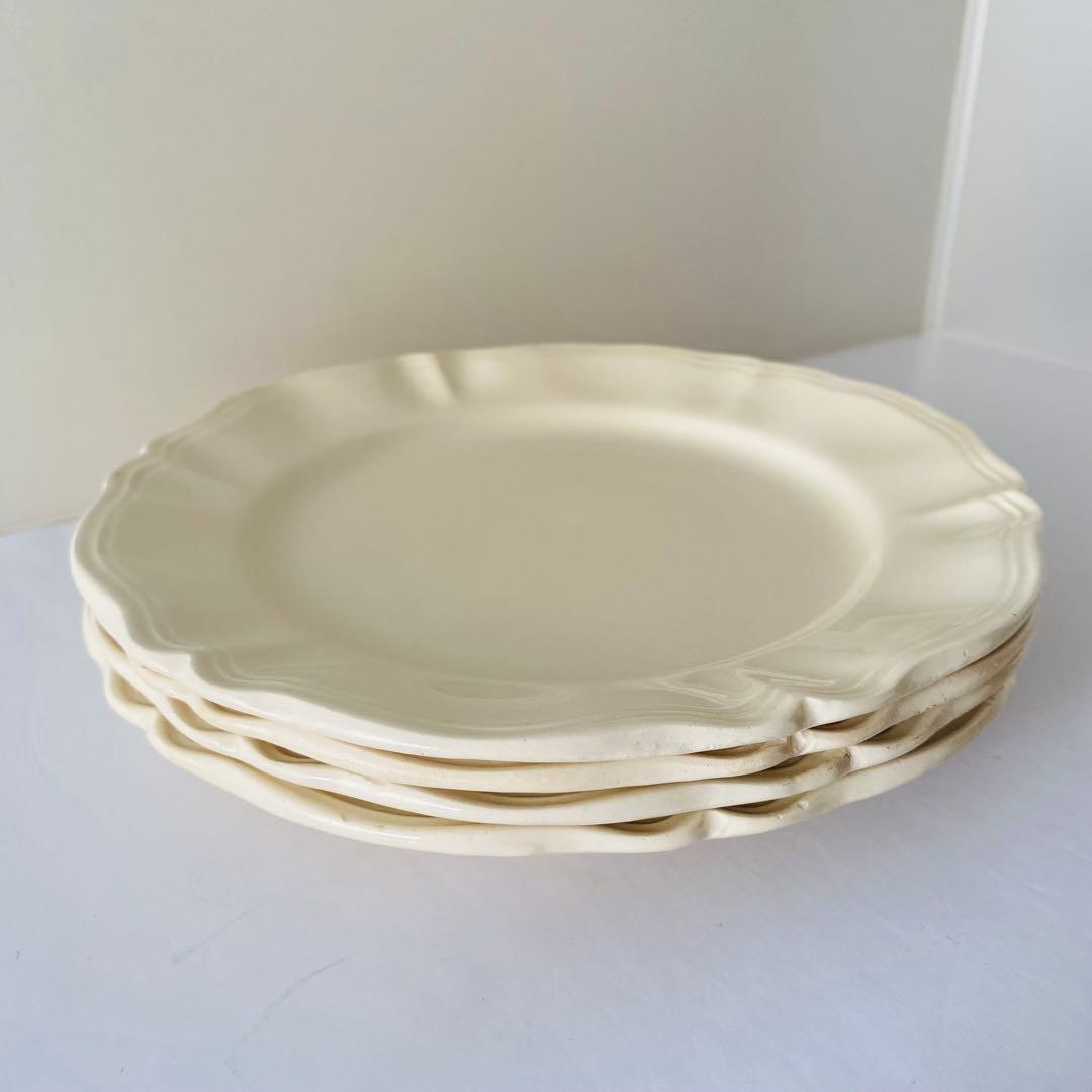 ディゴワンサルグミンヌ　花リム　ケーキプレート　フランス　4点セット