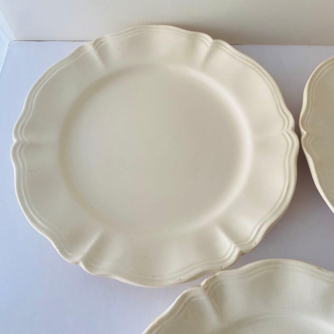 ディゴワンサルグミンヌ　花リム　ケーキプレート　フランス　4点セット