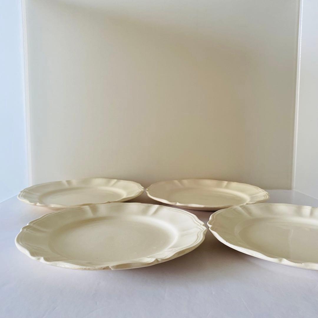 ディゴワンサルグミンヌ　花リム　ケーキプレート　フランス　4点セット