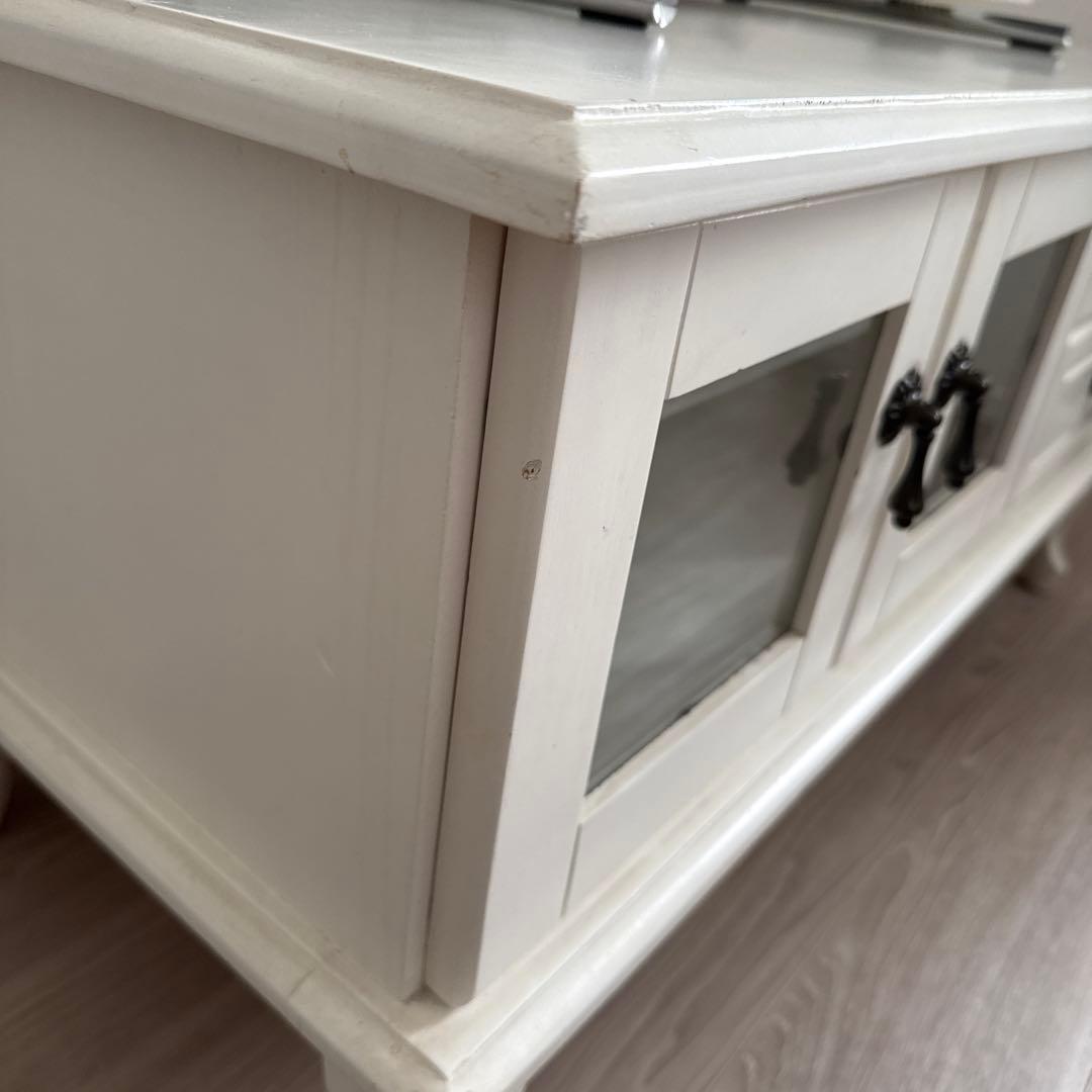 B-COMPANY ホワイト・アンティーク調テレビボード（フレンチカントリー）