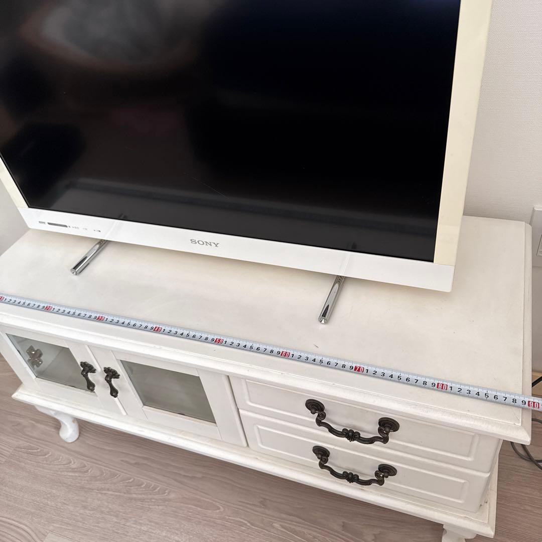 B-COMPANY ホワイト・アンティーク調テレビボード（フレンチカントリー）