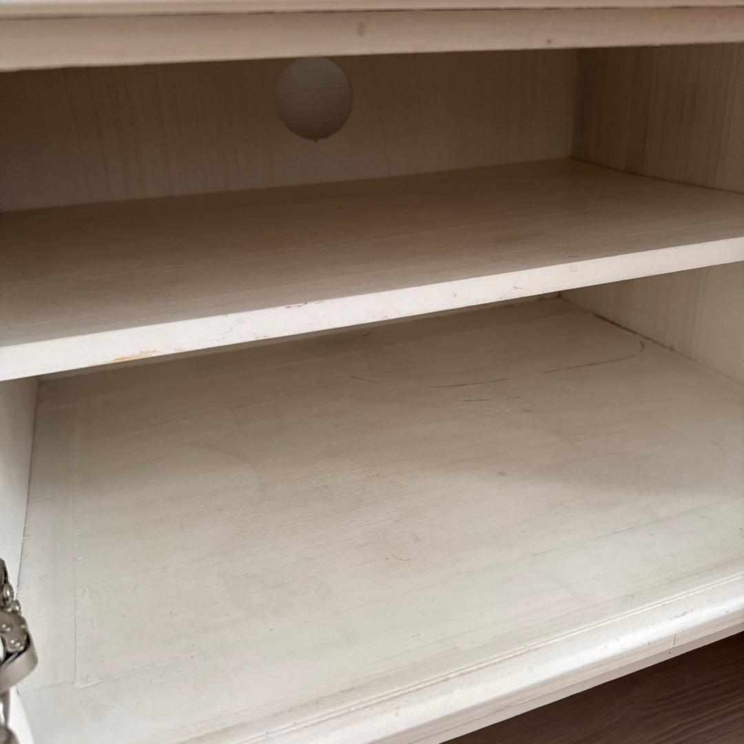 B-COMPANY ホワイト・アンティーク調テレビボード（フレンチカントリー）