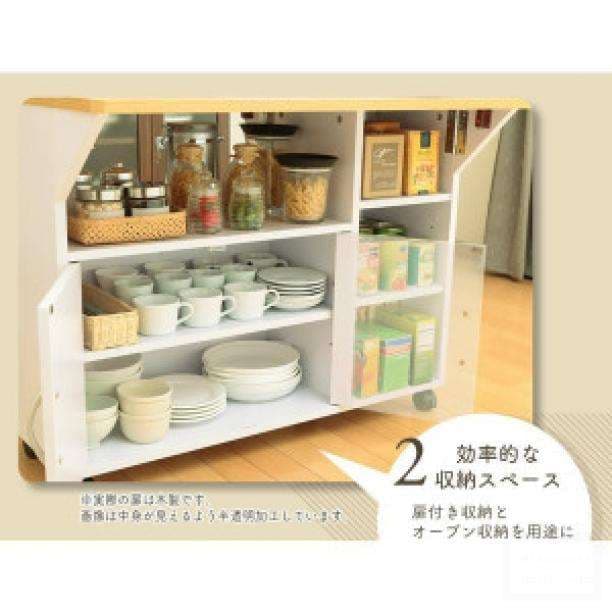 セール中★キッチンワゴン★キャスター付き★木製★テーブル