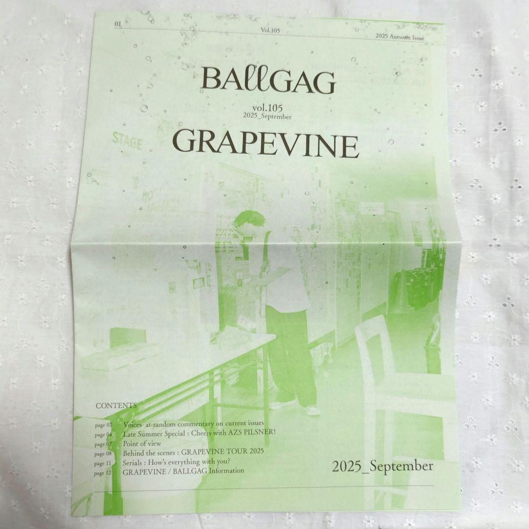 GRAPEVINE ファンクラブBALLGAG 2025年会報 4冊セット - メルカリ