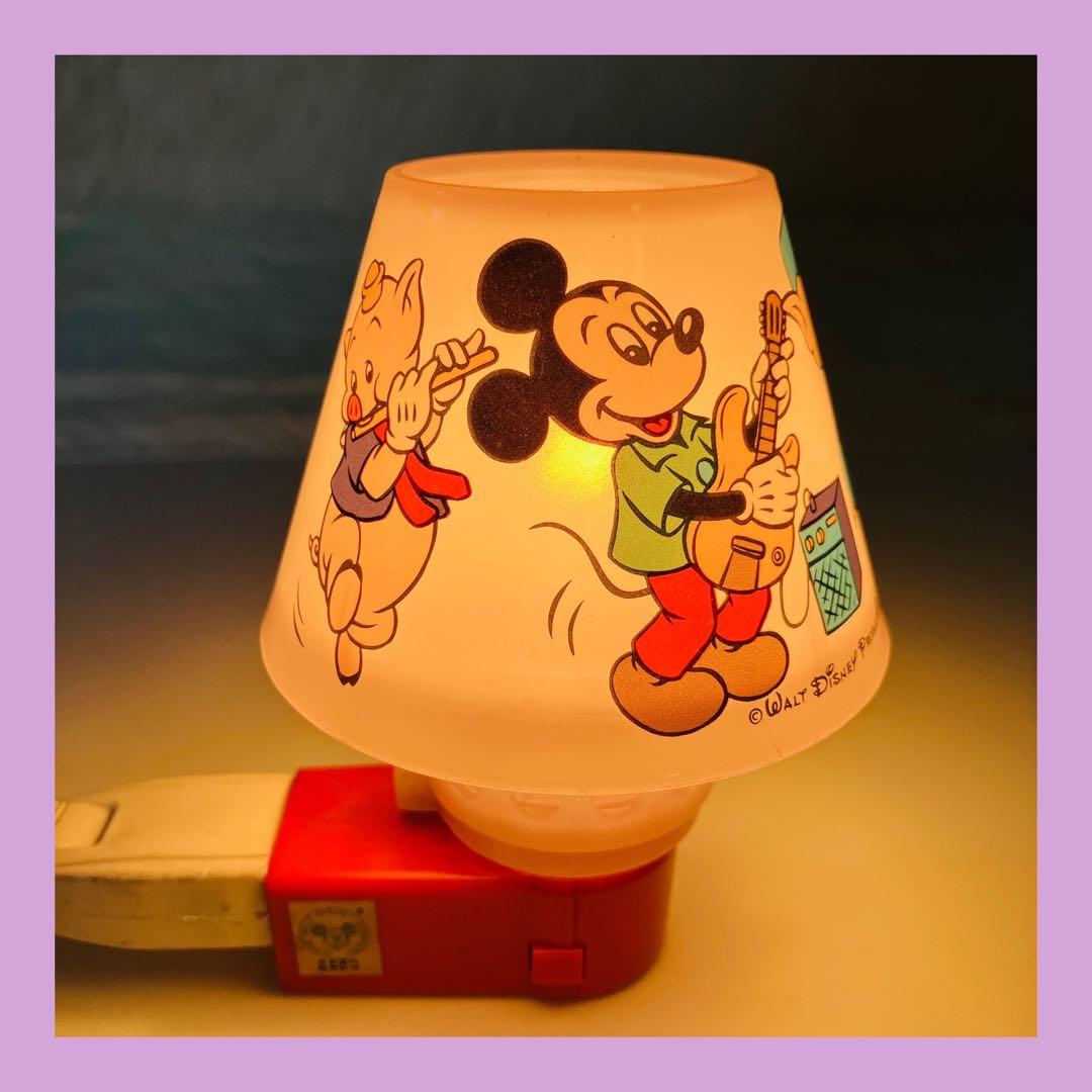 昭和レトロ ディズニー ニチテン ランプ 激レア アンティーク ミッキー