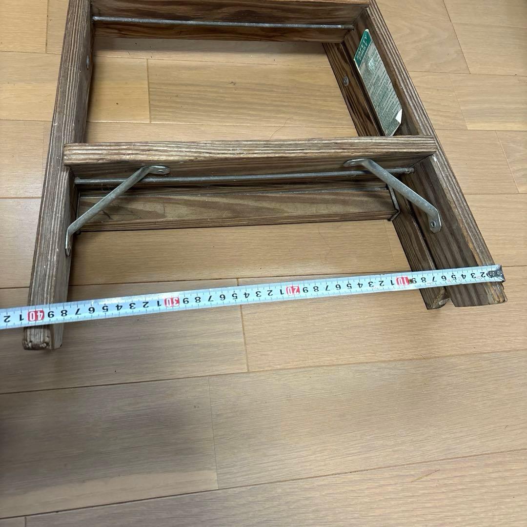 KELLER ヴィンテージウッドラダー　木製3段脚立　　USA製　12/15まで