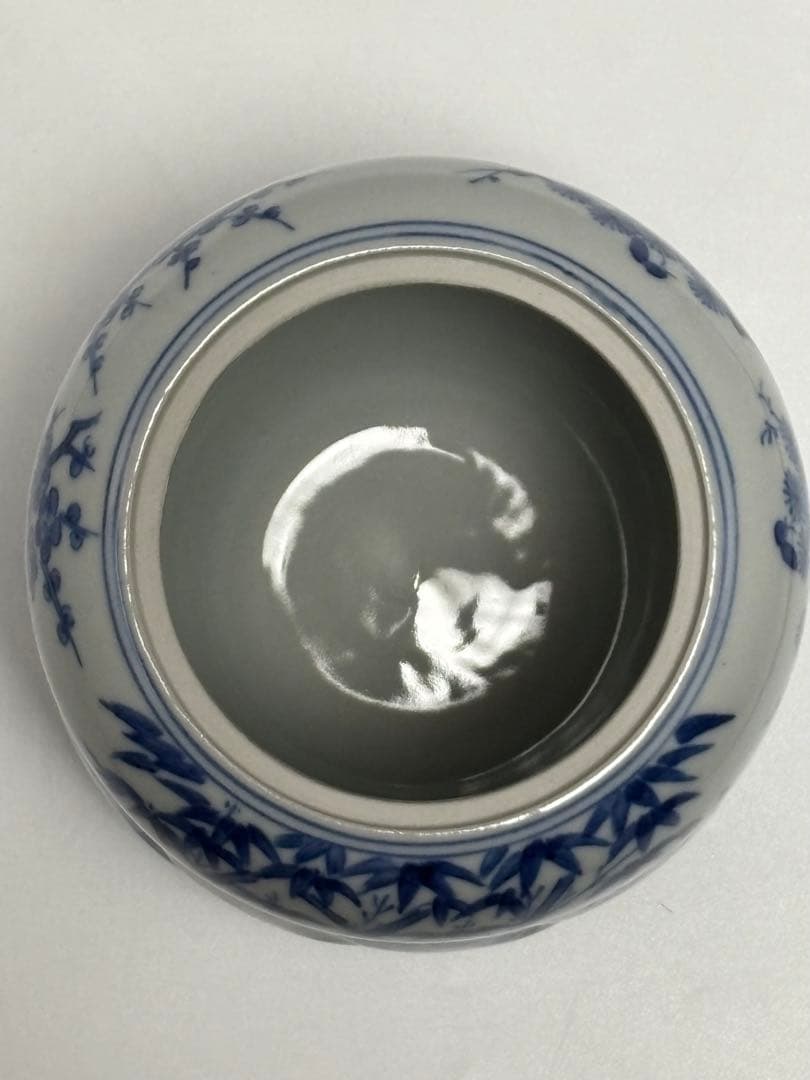 茶道具 祥瑞水指 九谷 晴山造 染付 水指 共箱 - メルカリ