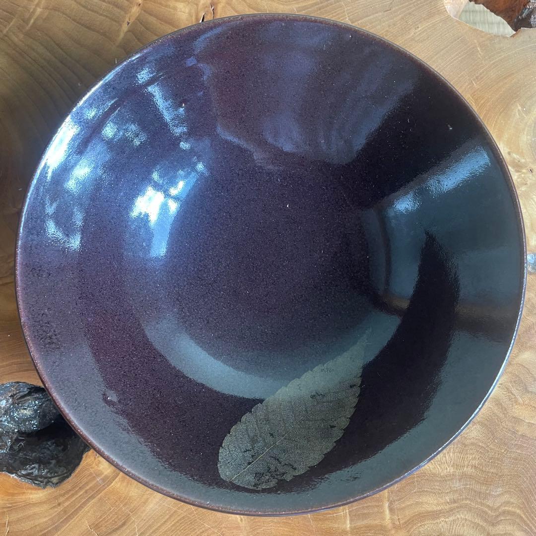 山口明軒 木葉天目 鉢 共箱 - メルカリ