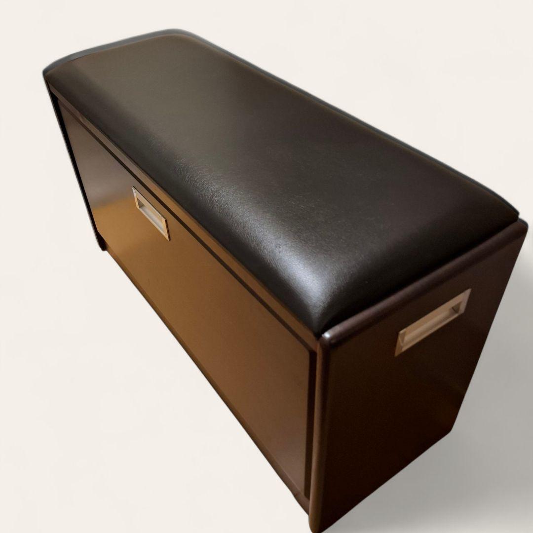 シューズボックス 下駄箱 玄関収納 ベンチ付き 靴収納 スツール 木製