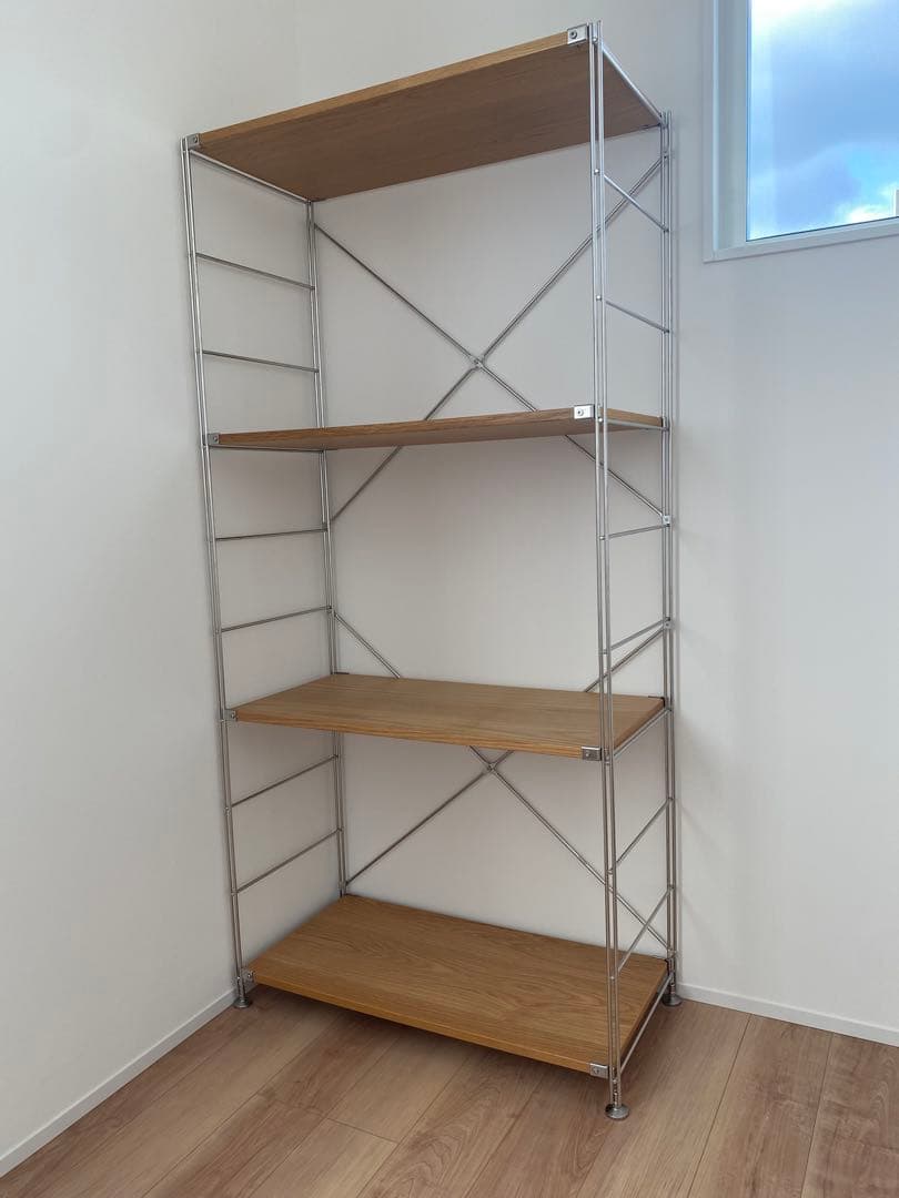 無印良品 ステンレスユニットシェルフ ワイド大