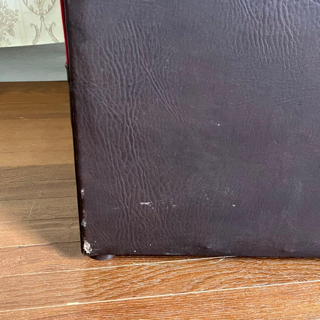 【アンティーク】① 昭和レトロ 1人掛けソファー ワインレッド スナック 喫茶店