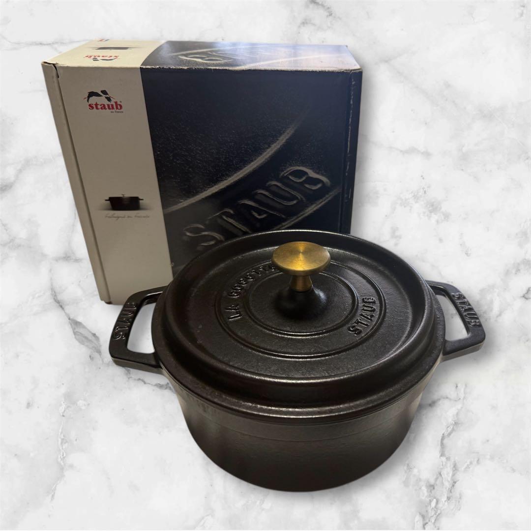 STAUB ストウブ　ココット　ラウンド　18cm ブラック