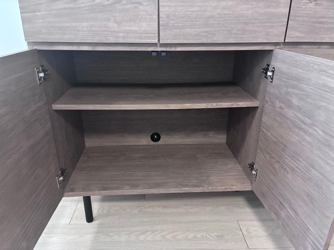 bellemaison ベルメゾン　キャビネット　グレーオーク、アッシュ系