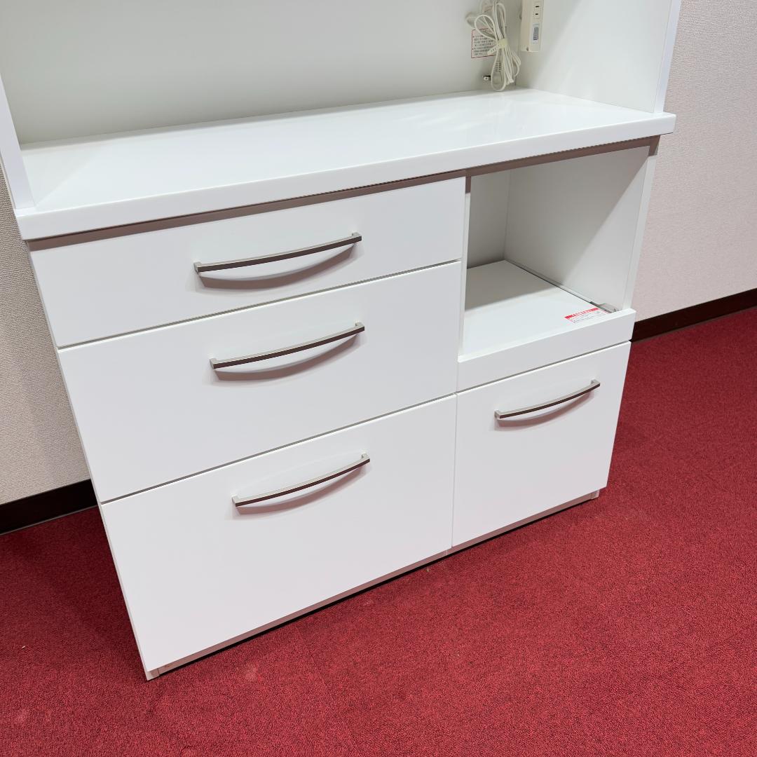 東京23区送料無料　超美品ニトリキッチンボード　幅100㎝　キッチン収納　食器棚