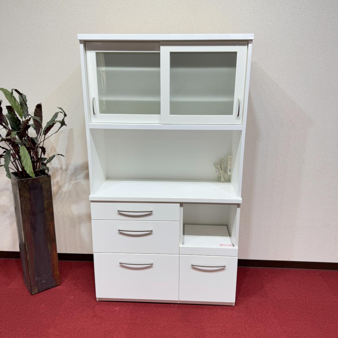 東京23区送料無料　超美品ニトリキッチンボード　幅100㎝　キッチン収納　食器棚