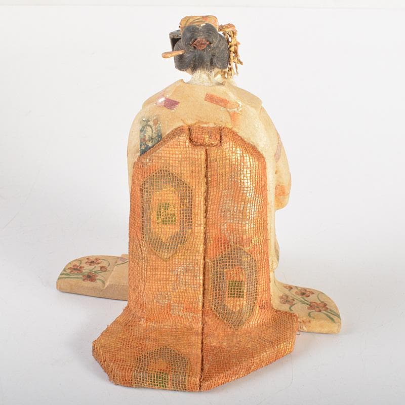 日本人形 木目込み人形 舞妓人形 在銘 時代箱付 C 6197