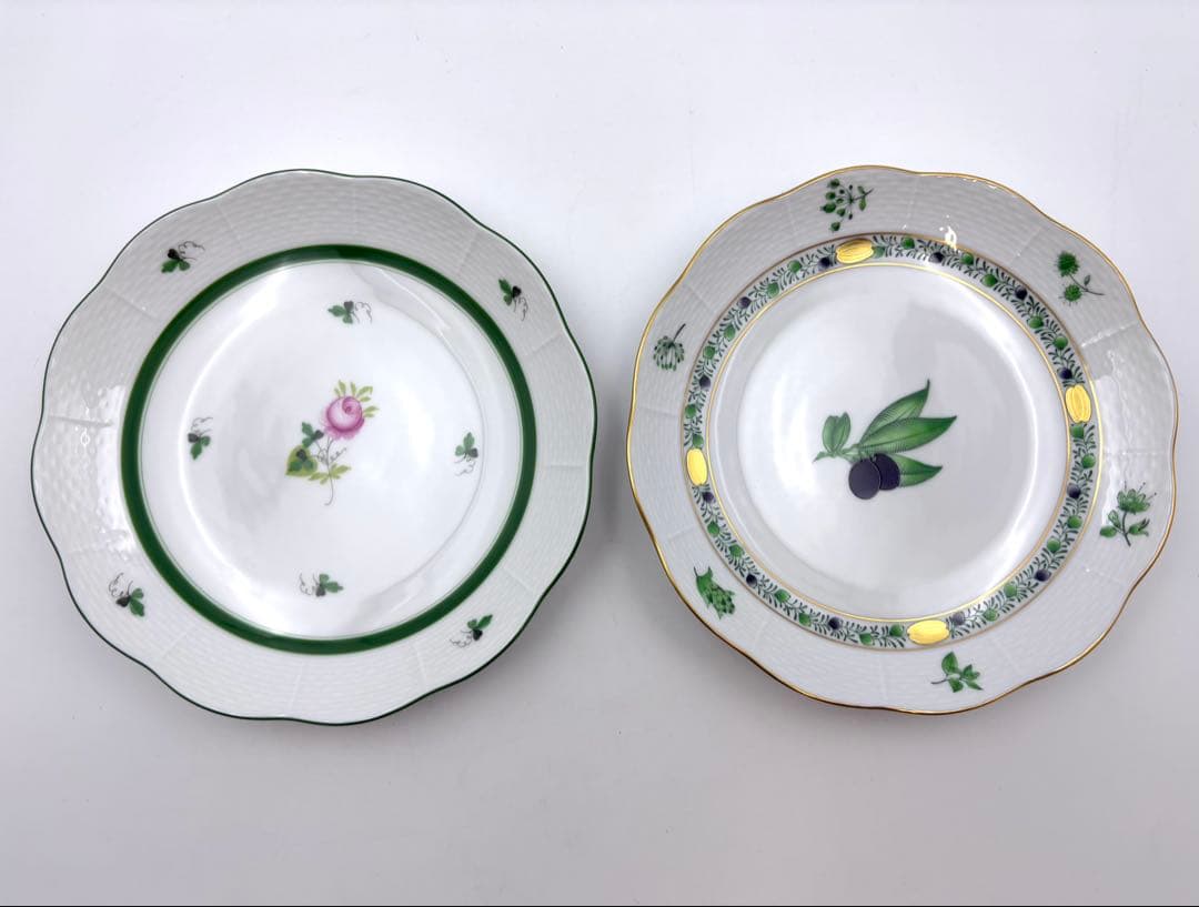 未使用保管品　HEREND ヘレンド　17.5cm プレート　6枚セット　箱付