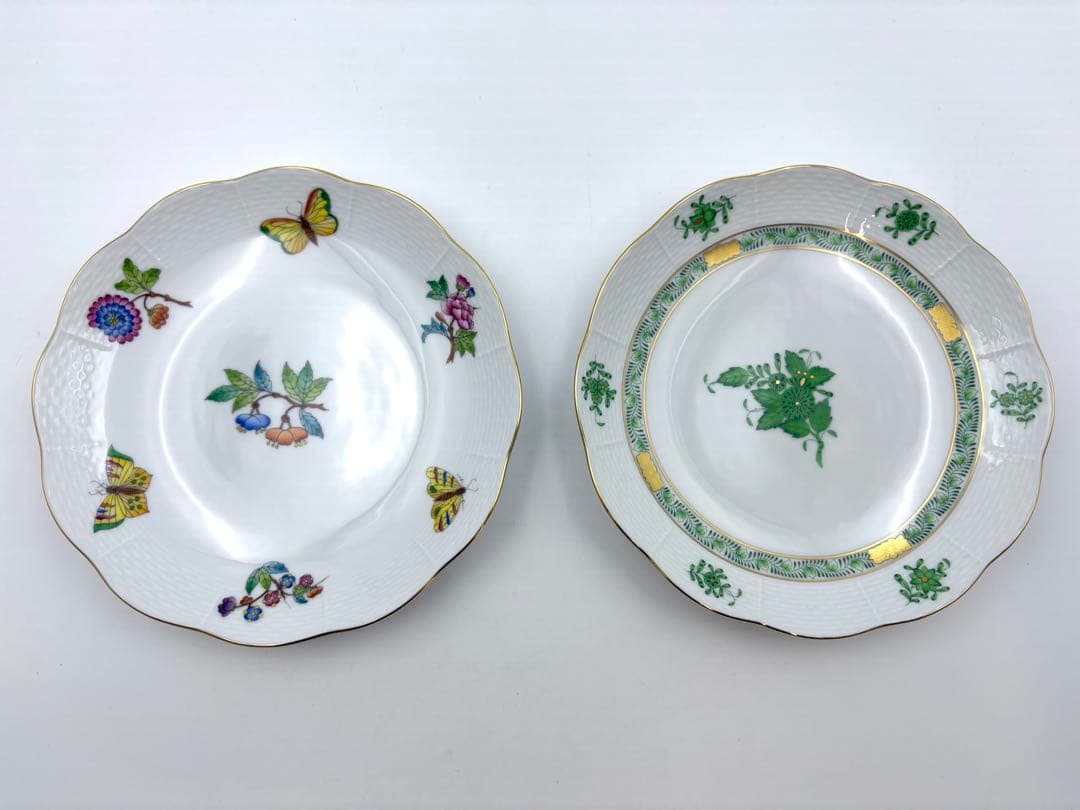 未使用保管品　HEREND ヘレンド　17.5cm プレート　6枚セット　箱付