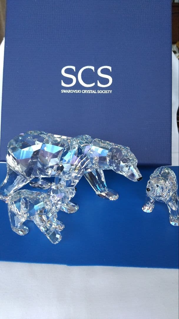 スワロフスキー置物レアー限定品【SCS会員限定品子熊】