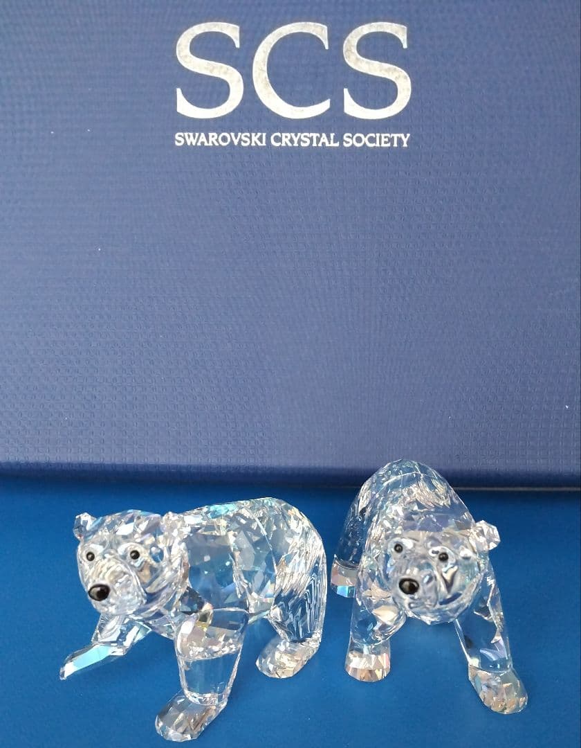 スワロフスキー置物レアー限定品【SCS会員限定品子熊】
