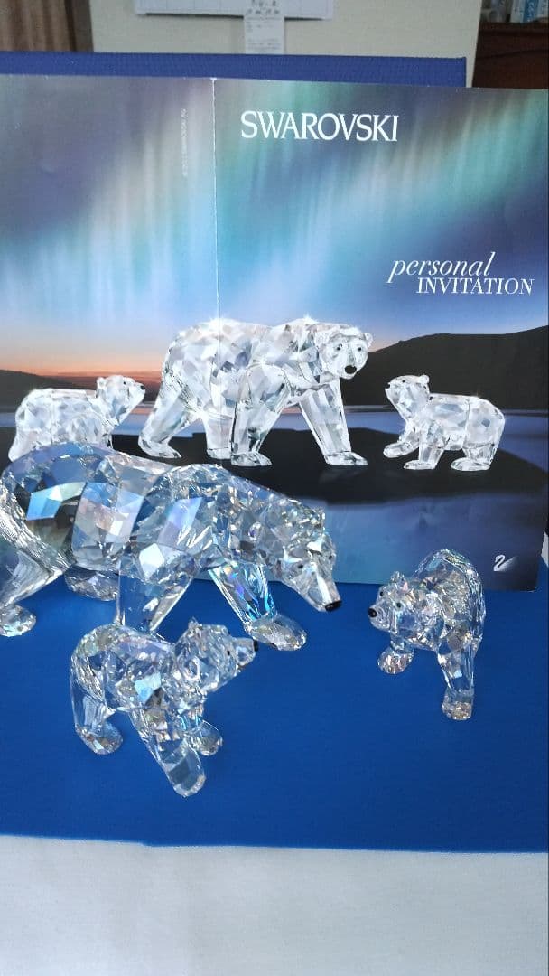スワロフスキー置物レアー限定品【SCS会員限定品子熊】