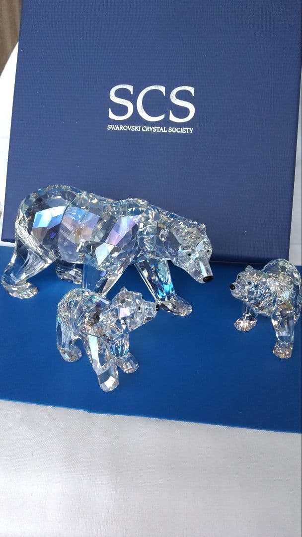 スワロフスキー置物レアー限定品【SCS会員限定品子熊】