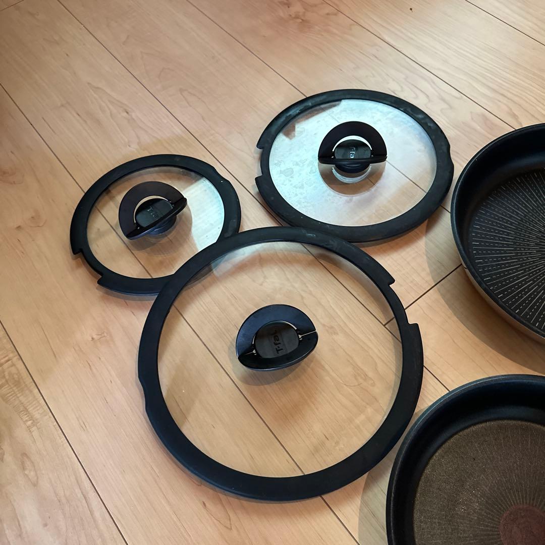 ティファール フライパンセット IH ガス火対応　ステンレス