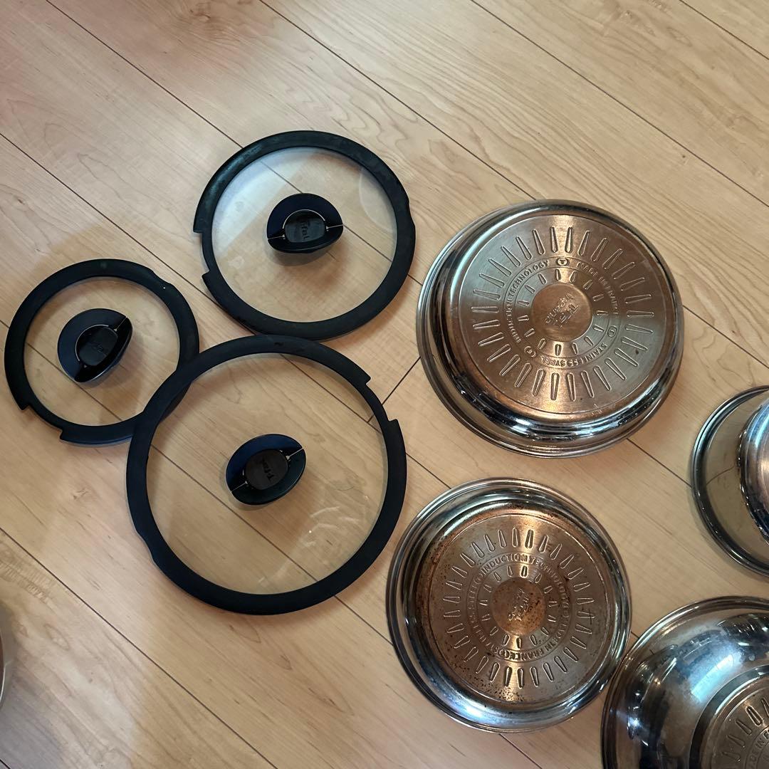 ティファール フライパンセット IH ガス火対応　ステンレス